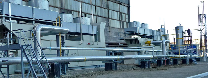 Booster compressor station of fuel gas